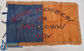 Scarce WW2 Military Flag, 688 Royal Engineers Artisan Works Company was War raised 1940 and