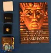 Hattons of London 22k Gold Coin. 2022 Tutankhamun Discovery 100th Anniversary One-Eight Sovereign