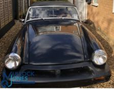 1980 MG Sports Car 1491cc Engine Black finish, taxed until August spoked wheels convertible, does