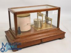 Barograph by Short & Mason. In an oak 5-glass case, circa 1930. A superb quality and attractive
