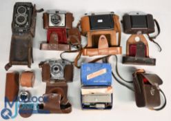 Selection of Cameras to include Twin Lens Rolleiflex (poor condition), Kershaw, Koroll Bencini,