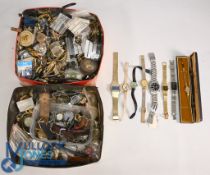 Mixed Selection of Watch Parts mainly Cases, and Straps to include some complete watches (box)
