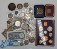 Collection of Various Coins Copper and Medallions consisting of 1970 Coin set, Zimbabwe 1980s,