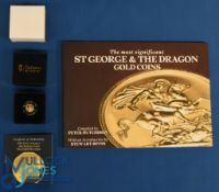 Hattons of London 22k Gold Coin. 2023 Prince George's 10th Birthday One-Eight Sovereign 22k Gold