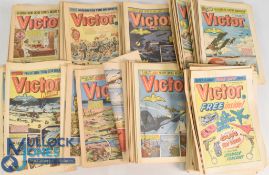 British Comics 1980s Victor Military Stories Comics quantity all in good flat condition (box)