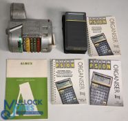 Almex Bus Ticket Machine with Instruction Booklet Together with Psion Organiser with Instruction