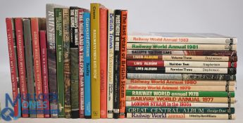 Railway related Books and Publications to consist of Railway World Annual 1977 to 1983, LMS series