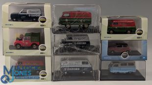 Boxed Oxford Commercial Diecast Vehicles all 1/43, buses coaches, commercial trucks wagons with