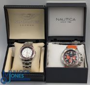 Men's Watches Wingmaster with Stainless steel strap together with Nautica Diver watch serial