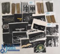 Large Selection of German Military Badges and Insignia cloth badges, shoulder boards / epaulettes,