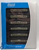 N Gauge Railway Train set Dapol Maunsell High Window Coach Set 2P-014-010 6 boxed coaches - boxed