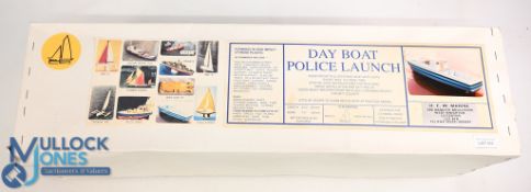 Day Boat Police Launch By H F M Marine Length 597mm - Beam 187mm Made in Great Britain