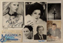 Autographs: group of signed photographs including Hosni Rubarek (former Egyptian President,