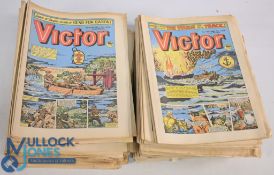 British Comics 1980s Victor Military Stories Comics quantity all in good flat condition (box)