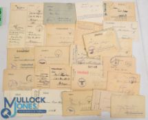 WW2 German Military Field post Letters 1940 to 1943 all having Field Post franking stamps in their