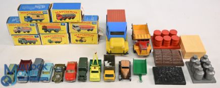 Matchbox Diecast Vehicles Boxed examples numbers 1, 2, 10, 11, 47, 58, 60 together with some loose