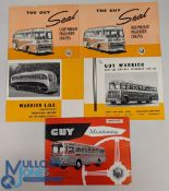 5x Guy Motors Coach Catalogues Brochures the Seal x2, Warrior LUF Guy Warrior, Guy Victory (5)