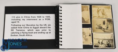 1929/1945 Social History Photograph Album of China featuring over 100 photo's covering internment in
