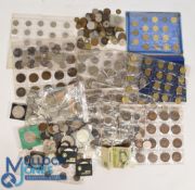 Large Collection of Coinage To consist of mostly British Copper, Nickel examples Pennies, Half