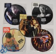 David Bowie Records Picture Discs 7 inch singles Alabama Song, Breaking Glass, My Wife, Zeroes,