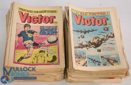 British Comics 1980s Victor Military Stories Comics quantity all in good flat condition (box)