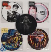 David Bowie Records Picture Discs 7 inch singles Beauty and the Beast, Heroes, DJ, Zeroes, Space