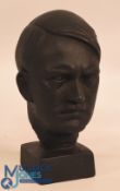 Bust of Adolf Hitler Cast Metal with hollow base 21cm high