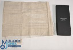 Aston Martin Dealership Silk Scarf Made by Ermenegildo Zegna Italy in original box (note worn in
