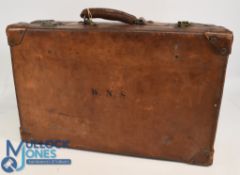 WW1 W N S Walter Napleton Sone VC Recipient Suitcase, a leather case purportedly from the estate