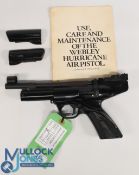 Webley Hurricane .22 Air Pistol Inc Scope. The Webley Hurricane air pistol exemplifies the qualities