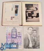 Crime Album containing approx. nine photocopied photographs of the Kray Twins, some signed by Reg