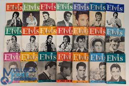 1970s Elvis Monthly Magazines, 21 issues UK, Canada, Australia, price stamped, with issues of 71-80,