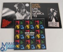 David Bowie Records 3 LPs Live Albums Nassau Coliseum 76 USA 74768, Santa Monica 72 69737, Kit Kat
