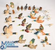 Collection of Ceramics Beswick Set of 4 Lambs, Benjamin Bunny, Walt Disney Owl, Wall Ducks 5962 &