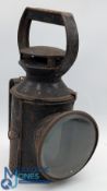 Railwayana B R British Railway Lantern with sunlight No.1 burner 3 coloured sections 29cm tall