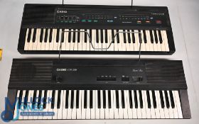 3x Vintage Casio Keyboards- CA100, CT607 CPS300, only one foot pedal and mains lead, in used