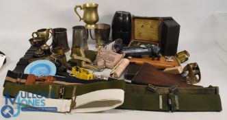 Great Selection of Military related items Water Bottle, Rifle Butts, Tankards, Belts, Under body