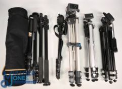 Camera Tripods to include various makes Miranda, Slik, Kenlock 2000af together with selection of