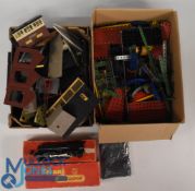 Railway and Meccano to include quantity of Meccano having various cogs, wheels etc together with