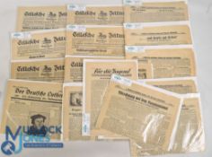1933 German Newspapers all of the same year this was the year Hitler came to power some been