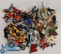 Action Figures To include Star Wars, Robocop, WWF all loose (box)