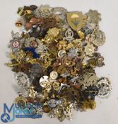 Large Collection of Military Cap badges Featuring various Regiments having Brass and Stay Bright