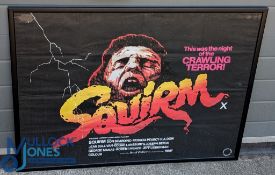 Original Squirm 1976 Film Poster, framed and mounted under glass - size 79cm x 106cm