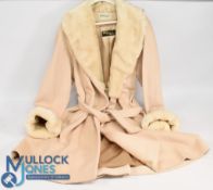 Billevesee Parch wool cashmere angora Ladies Coat. Size 38