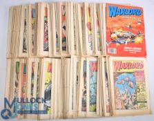 British Comics 1980s Warlord Military Stories Comics quantity all in good flat condition (box)