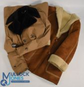 Vintage Men's Sheepskin Jacket by Marshall & Snelgrove, size #36” with a vintage House of Fraser