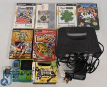Vintage Gaming Computer Nintendo 64 with Power Supply, together with 6 PC games - Sims 2, Roller