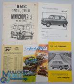 Vintage 1960 Speedwell Mini Brochures Catalogues plus a Leyland ST tuning parts catalogue - a BMC