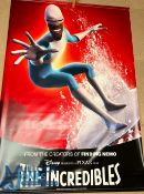 Incredibles Film Poster 2004 - Brad Bird, Holly Hunter, Samuel L Jackson - on vinyl poster 66 x 48