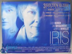 Autographed Film Poster Iris 2001 autographed by Judi Dench British - actor born 1934 - poster 39